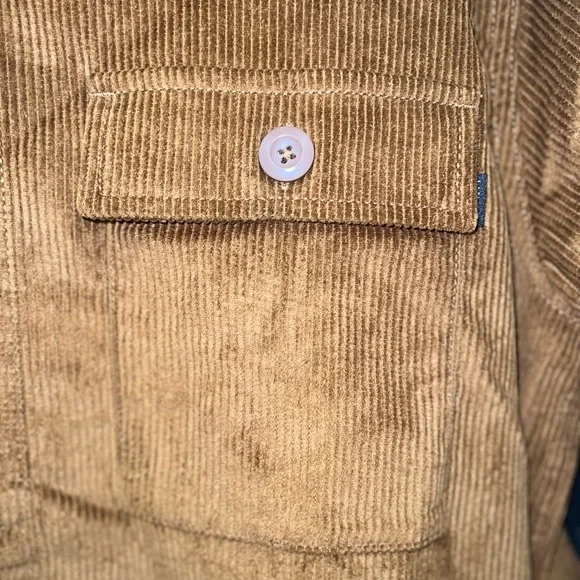 Valor Collective Jacket Mens Medium Brown 100% Cotton Corduroy Long Sleeve NWT - Picture 5 of 16